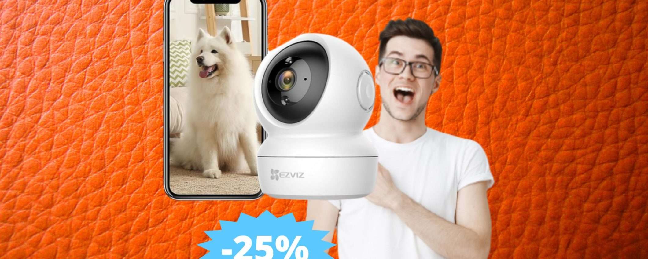 Telecamera di sorveglianza EZVIZ: OCCASIONE su Amazon (-25%)