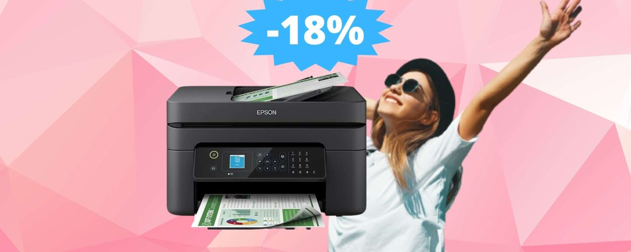 Stampante Multifunzione Epson WorkForce: SUPER sconto su Amazon