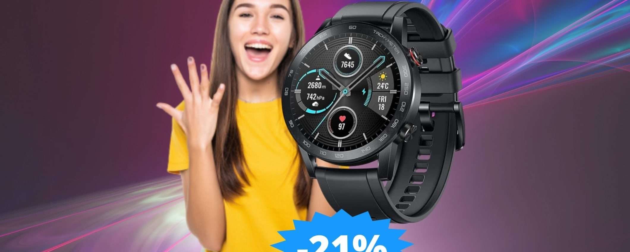 HONOR MagicWatch 2: un'OCCASIONE da non perdere (-21%)