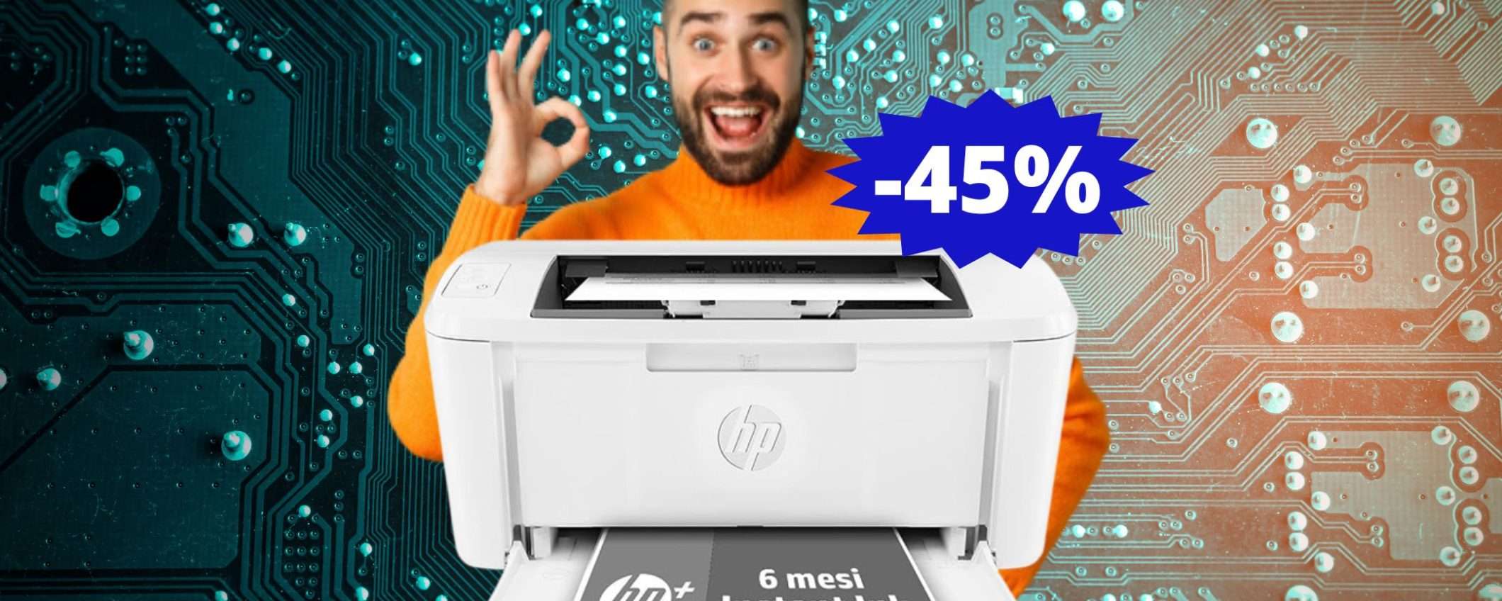 Stampante HP LaserJet: un'OCCASIONE da prendere al volo (-45%)