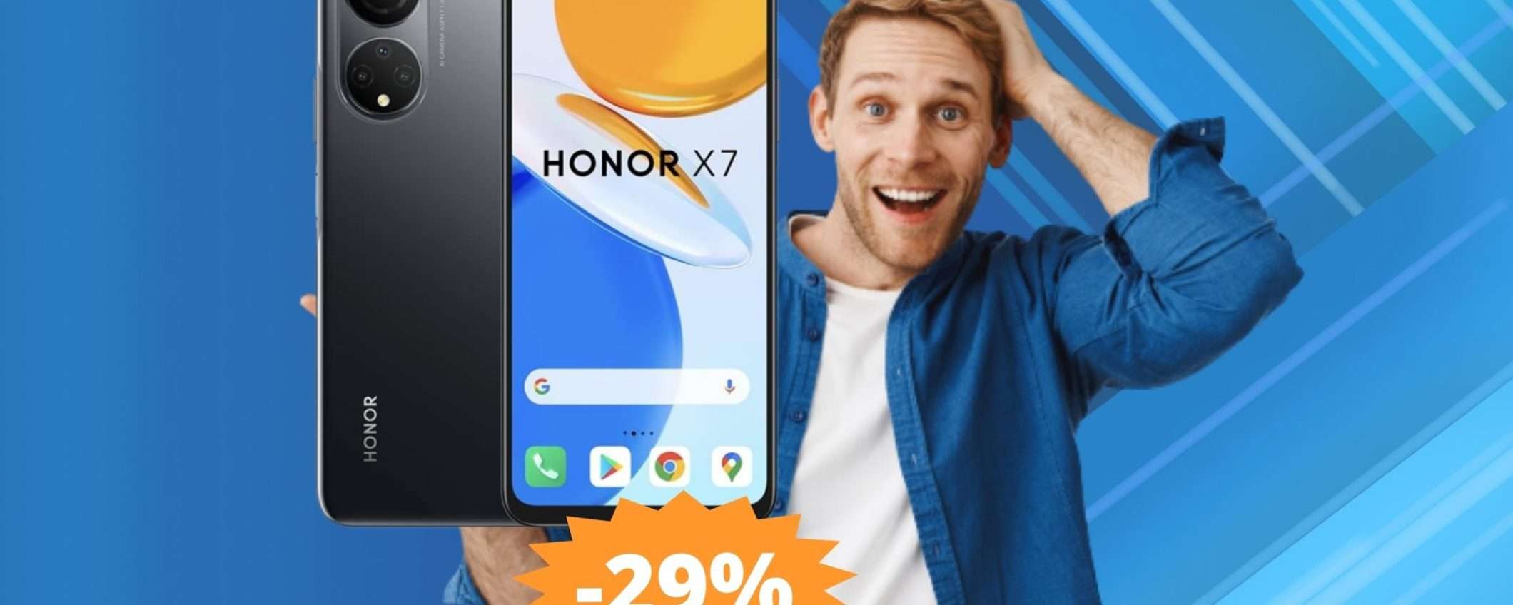 Honor X7: IMPOSSIBILE trovare di meglio a questo prezzo (-29%)