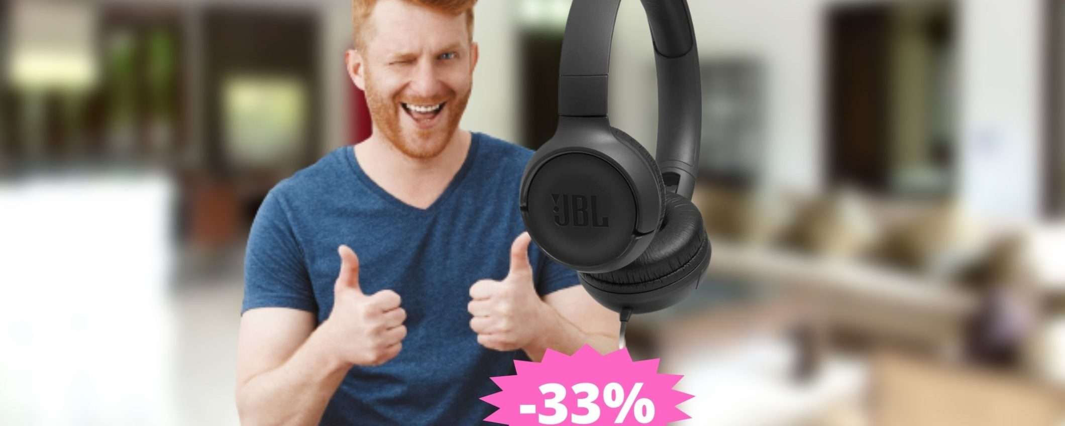 Cuffie JBL Tune 500: MEGA sconto del 33% su Amazon