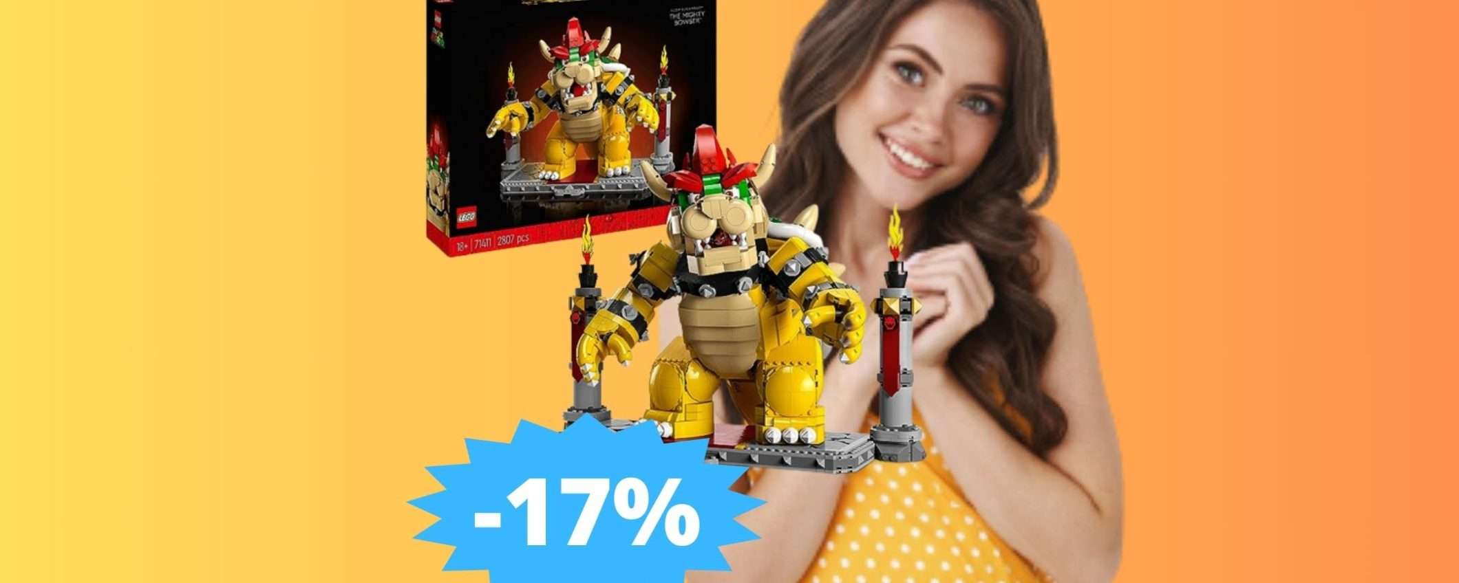 LEGO Super Mario Il Potente Bowser: finalmente è in SCONTO su Amazon