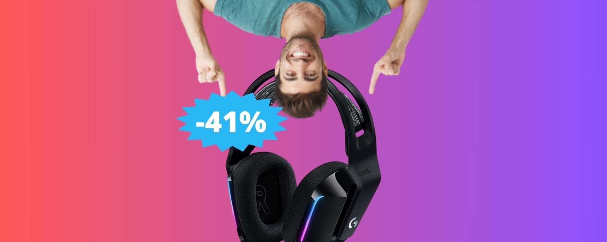 Logitech G733 Lightspeed: le cuffie da gaming che cercavi (-43%)