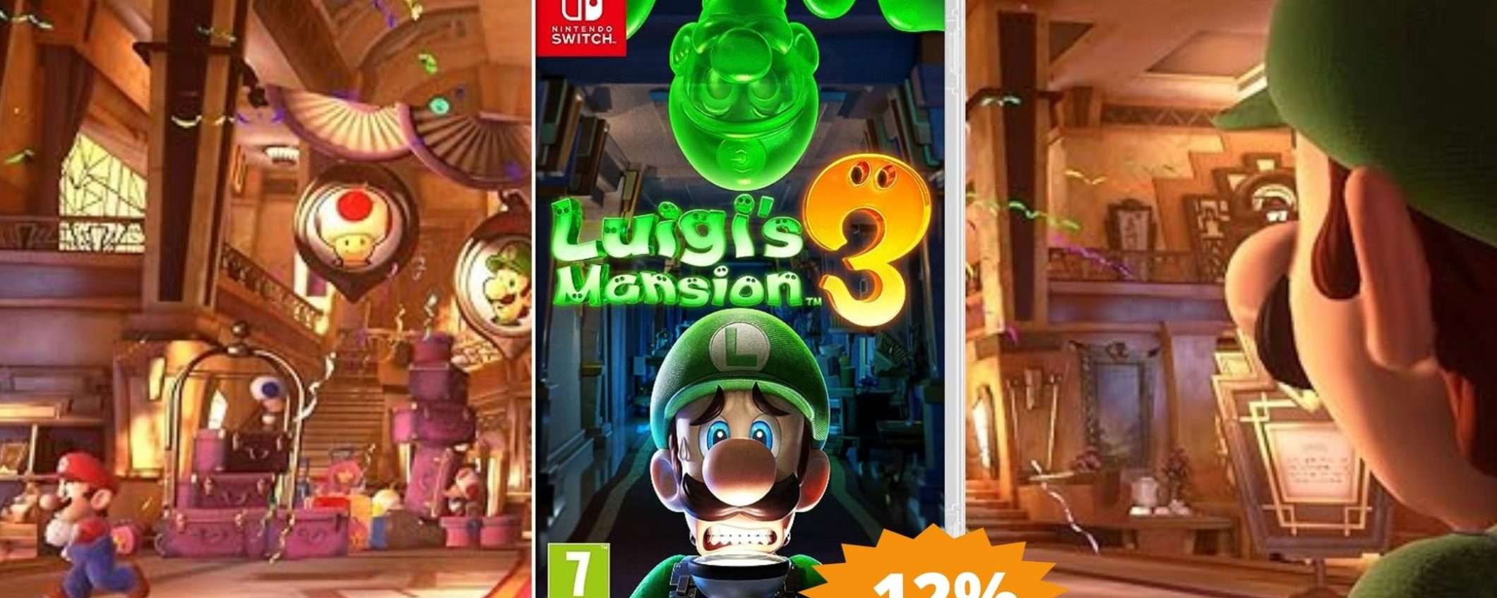 Luigi's Mansion 3 per Nintendo Switch a MENO di 50 euro