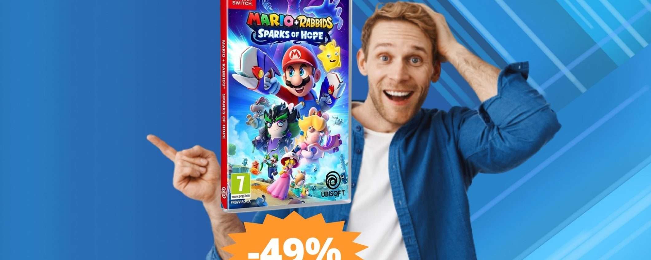 Mario + Rabbids Sparks of Hope: sconto FOLLE del 49% su Amazon