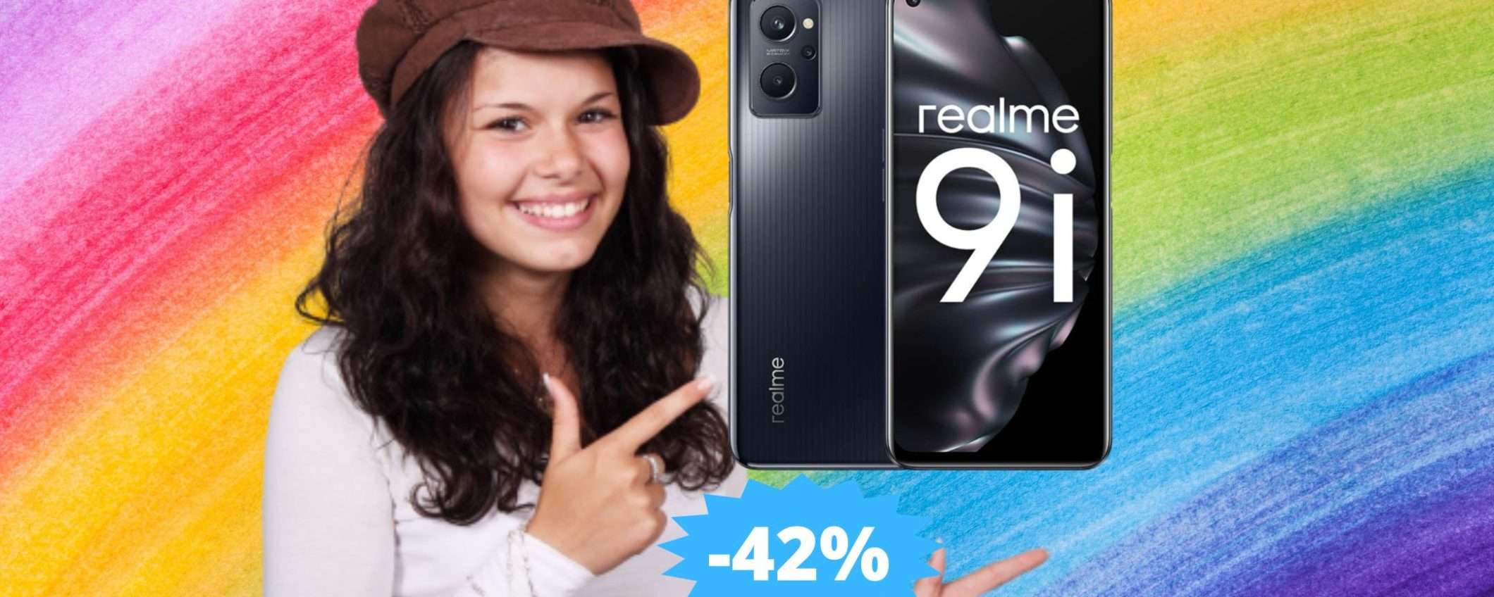 Realme 9i: il compagno ideale in MEGA sconto (-42%)