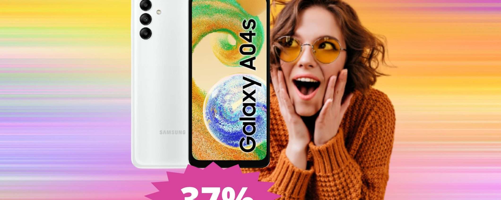 Samsung Galaxy A04s: economico, ma affidabile (-37%)