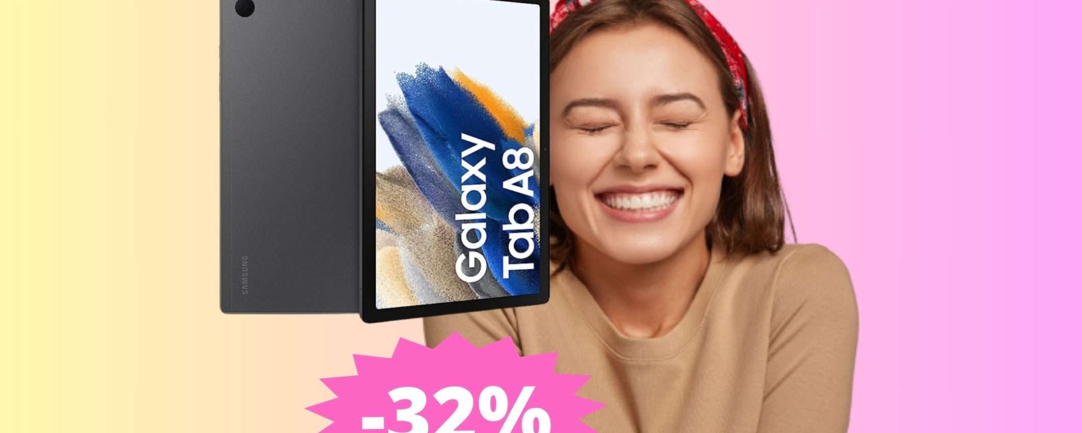 Samsung Galaxy Tab A8: a questo prezzo è IMBATTIBILE (-32%)