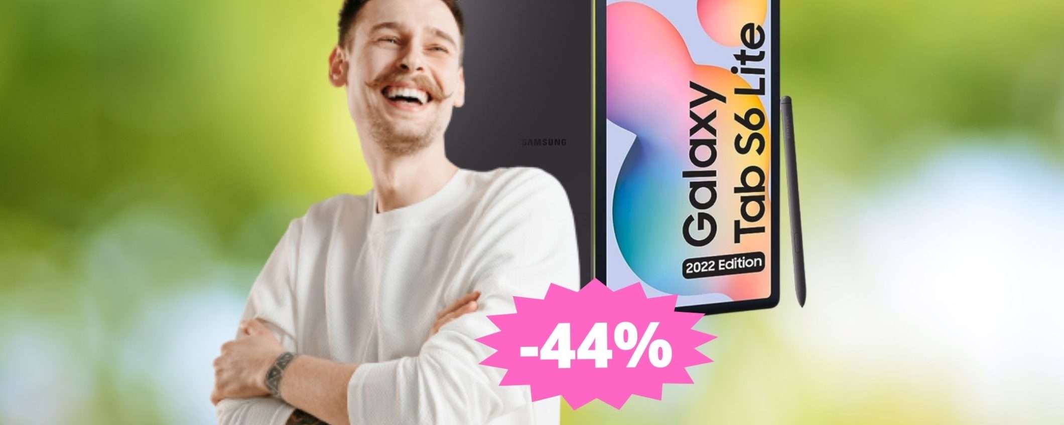 Samsung Galaxy Tab S6 Lite: alta qualità in MEGA sconto (-44%)