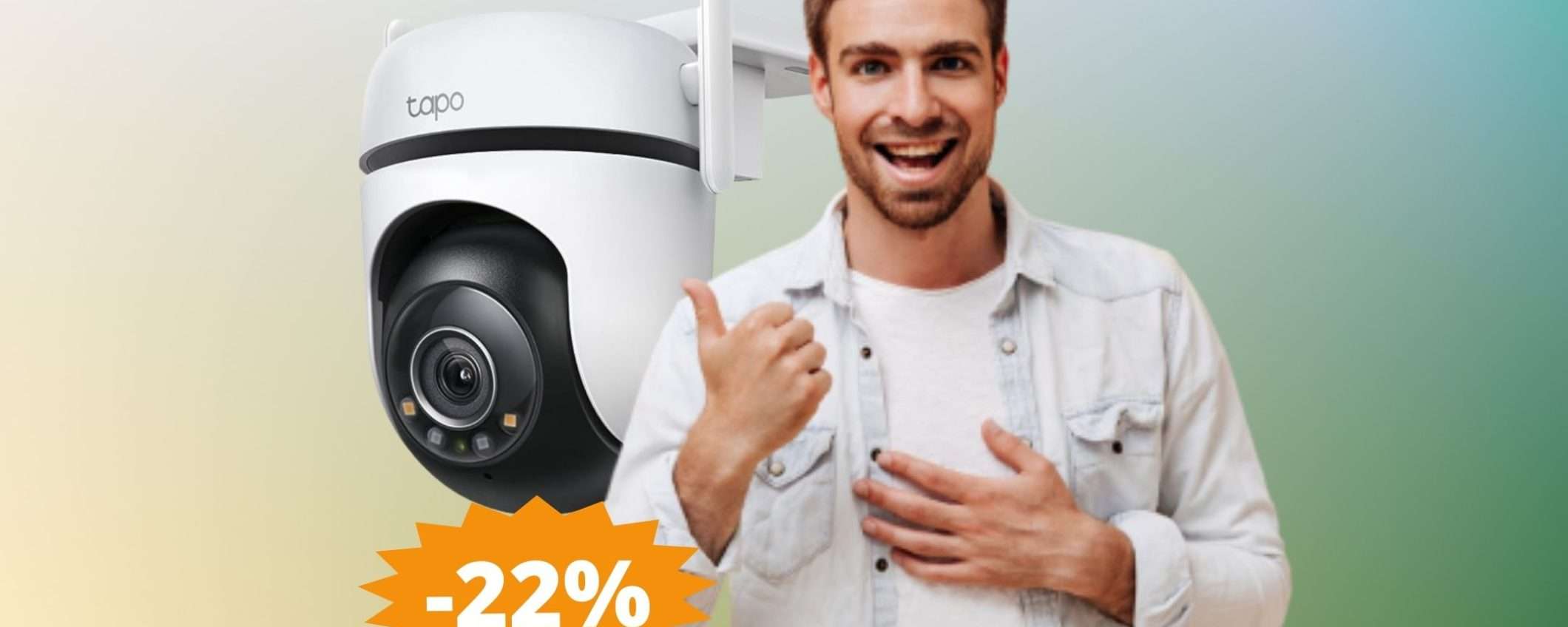 Telecamera per esterni TP-Link Tapo: SUPER sconto su Amazon