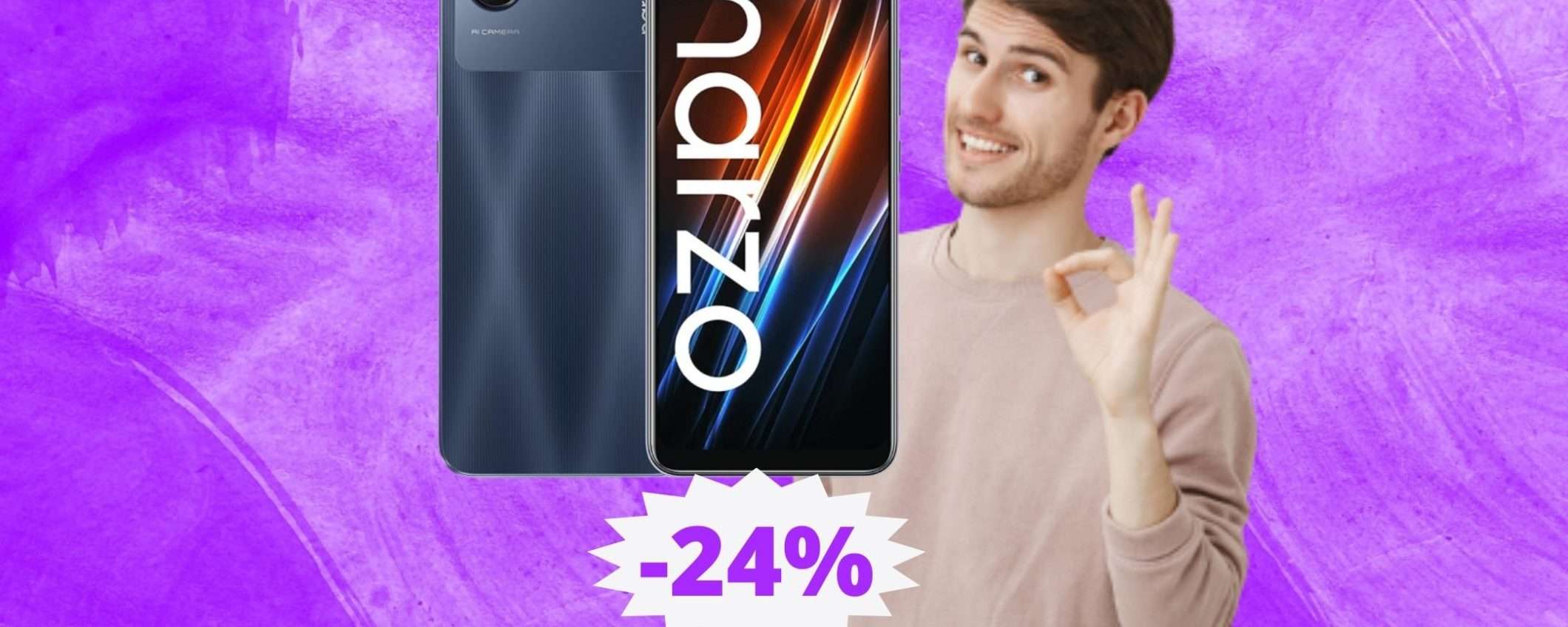 Realme Narzo 50i: un'OCCASIONE da non perdere (-25%)