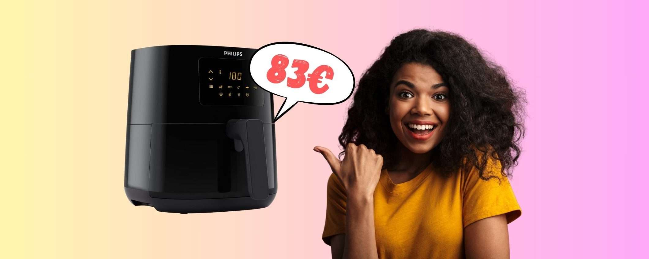 Friggitrice ad aria Philips 13 in 1 da 4 litri con appena 83€, WOW