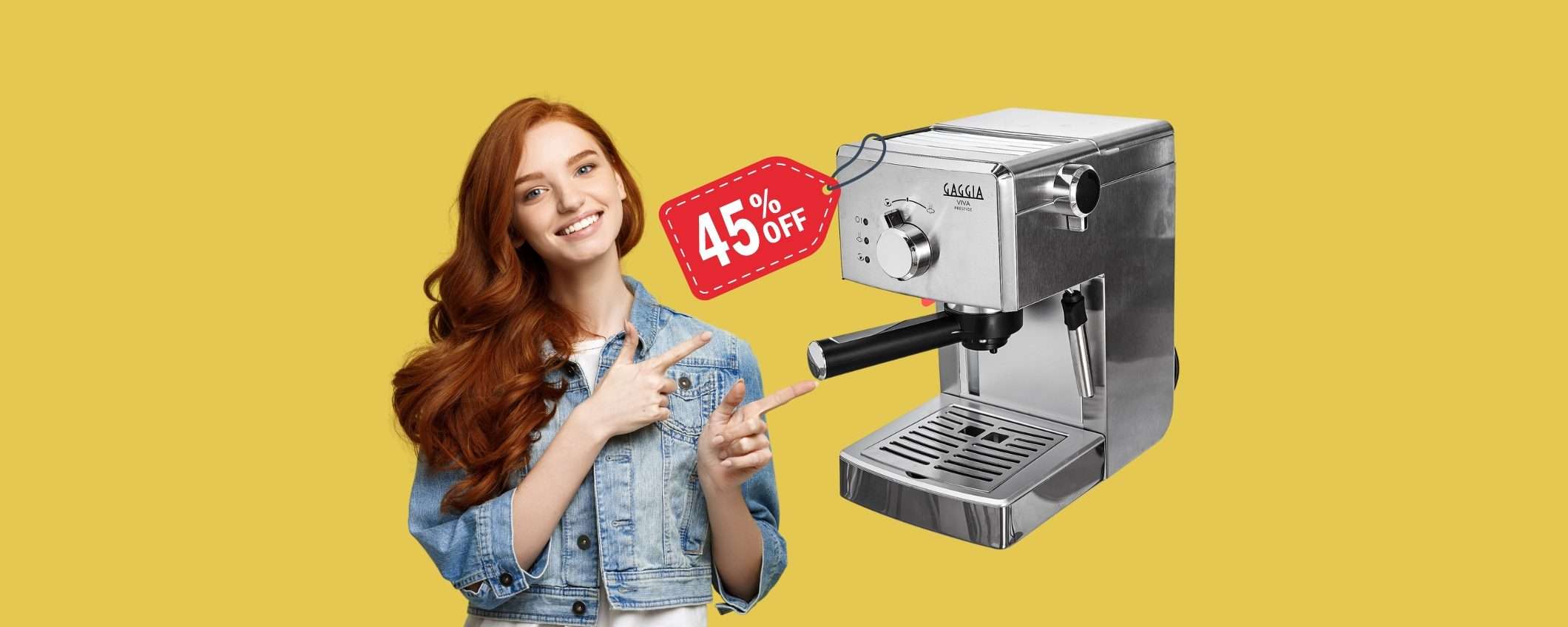 Gaggia Viva Prestige: il caffè come al bar e il costo è a terra (-45%)