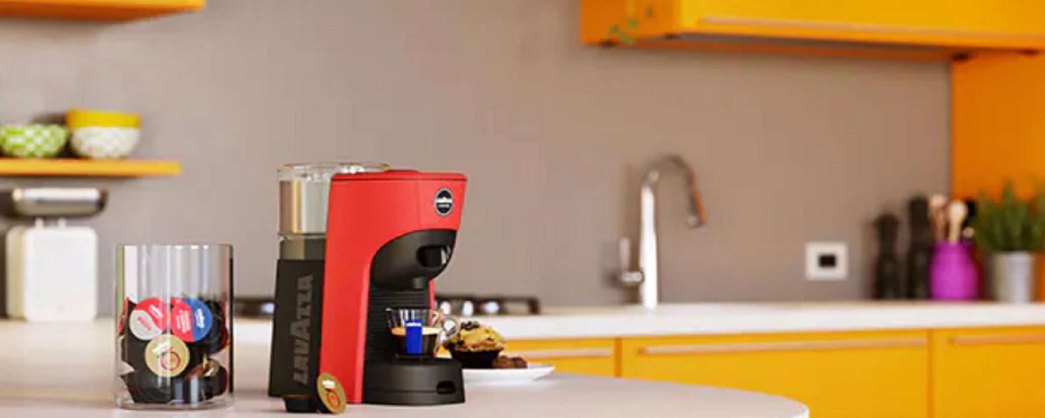 Macchina da caffè Lavazza A Modo Mio Tiny Eco in offerta a 64,99 euro