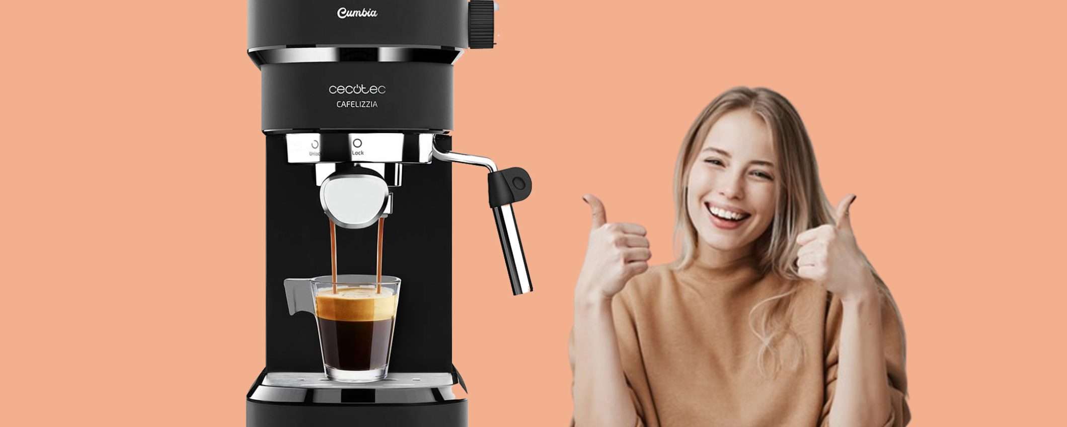 Macchina per caffè espresso Cafelizzia 790: offerta IMPERDIBILE