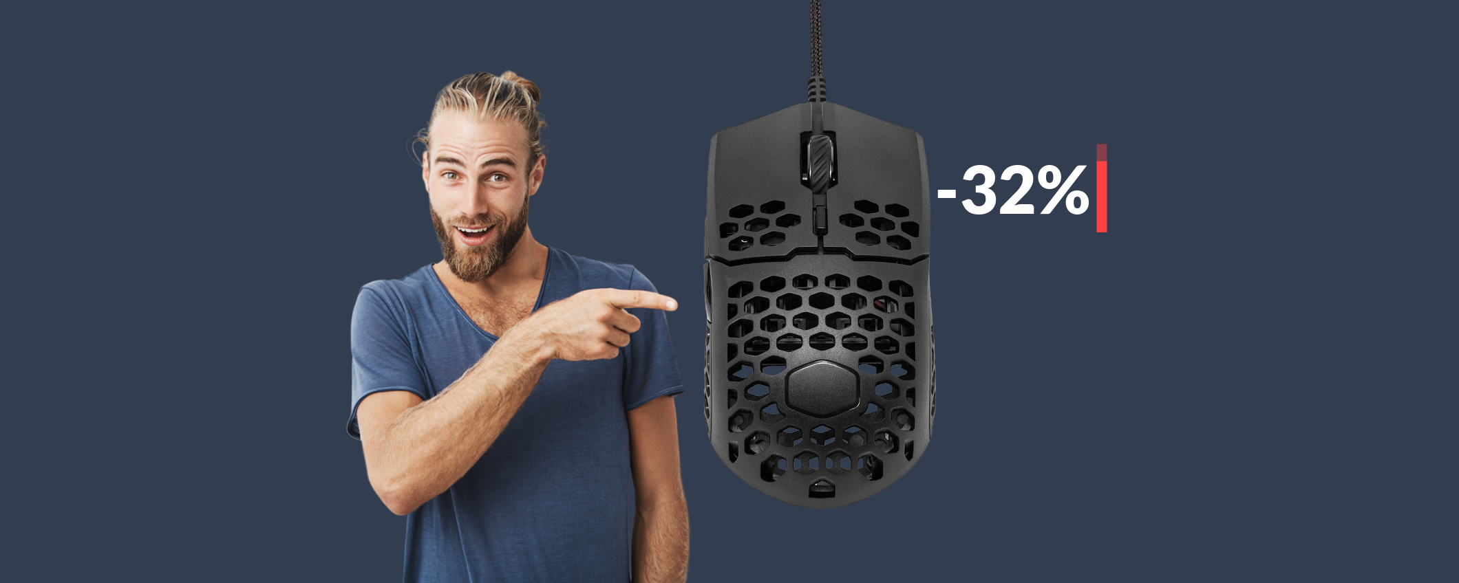 Stop alle mani sudate con questo mouse di Cooler Master (33€)