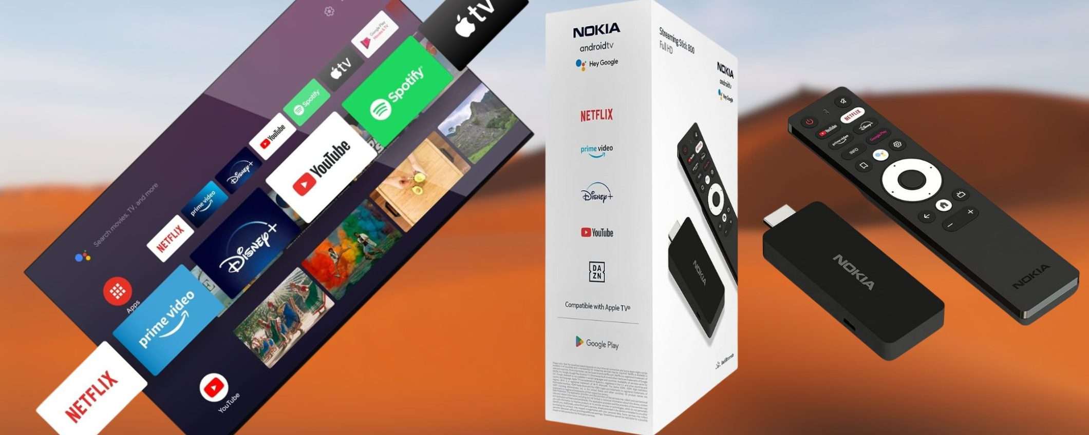 Nokia Streaming Stick 800 è PAZZESCO: smart TV Android e Chromecast con 32€