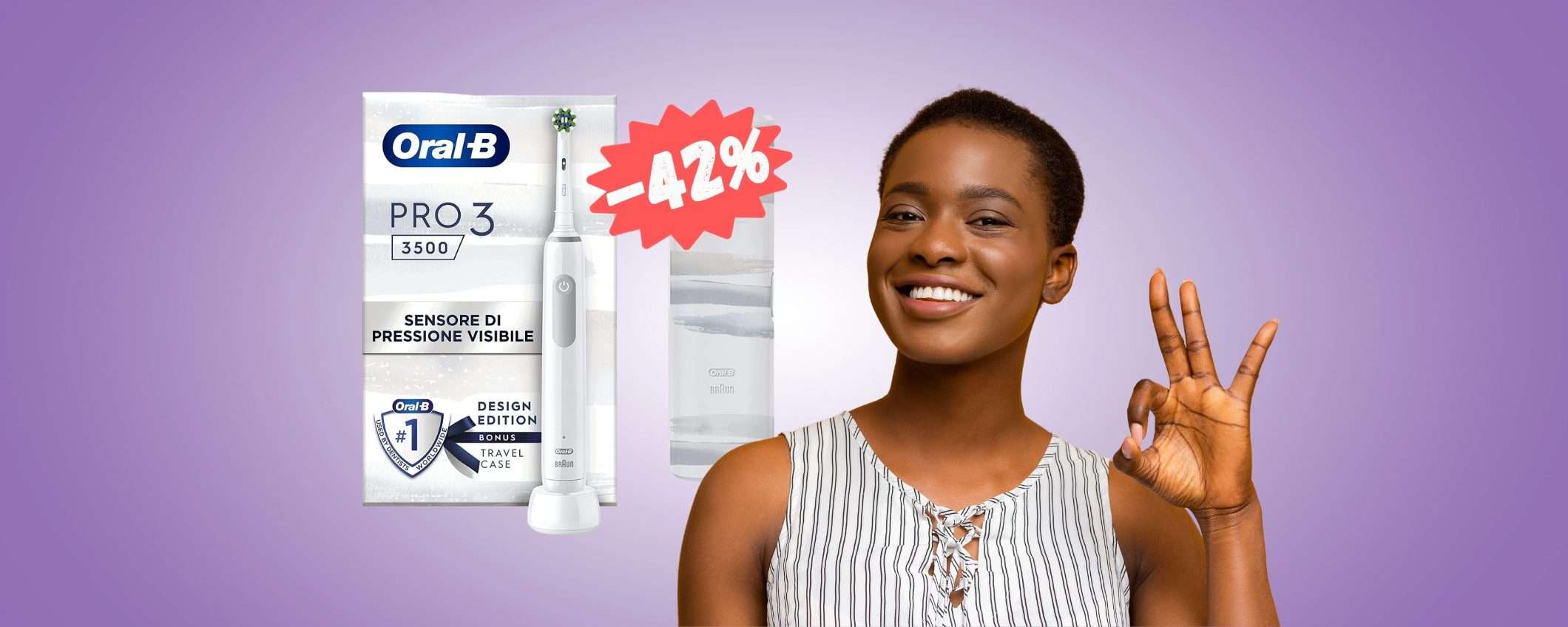 Oral-B Pro 3: ecco perché è il MIGLIORE spazzolino elettrico (42%)