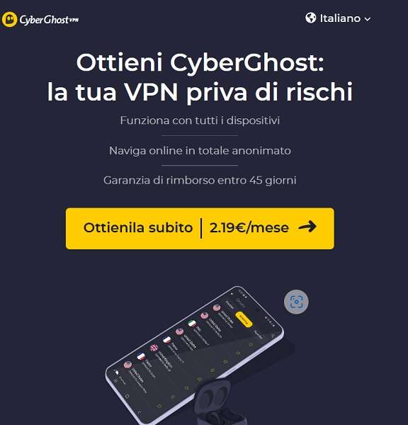 ottieni cyberghost