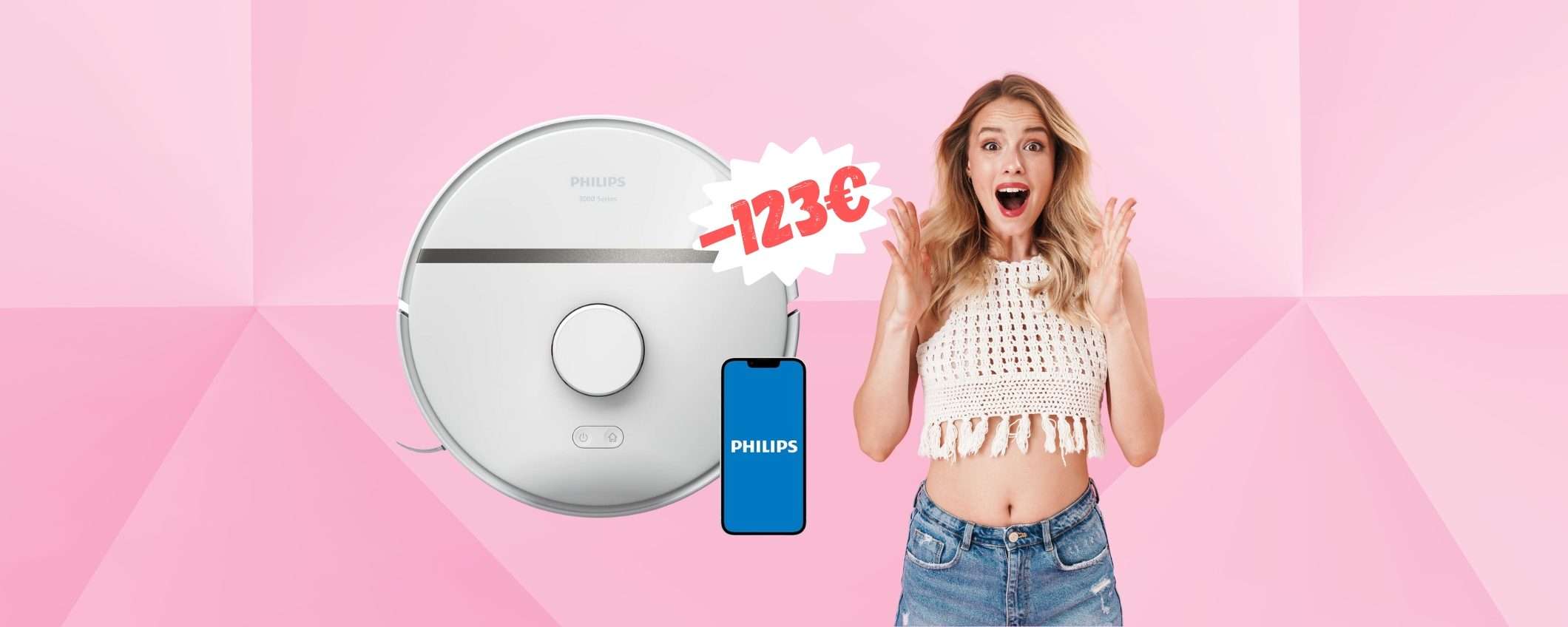 Philips HomeRun: robot che aspira e lava tuo a 123€ in MENO