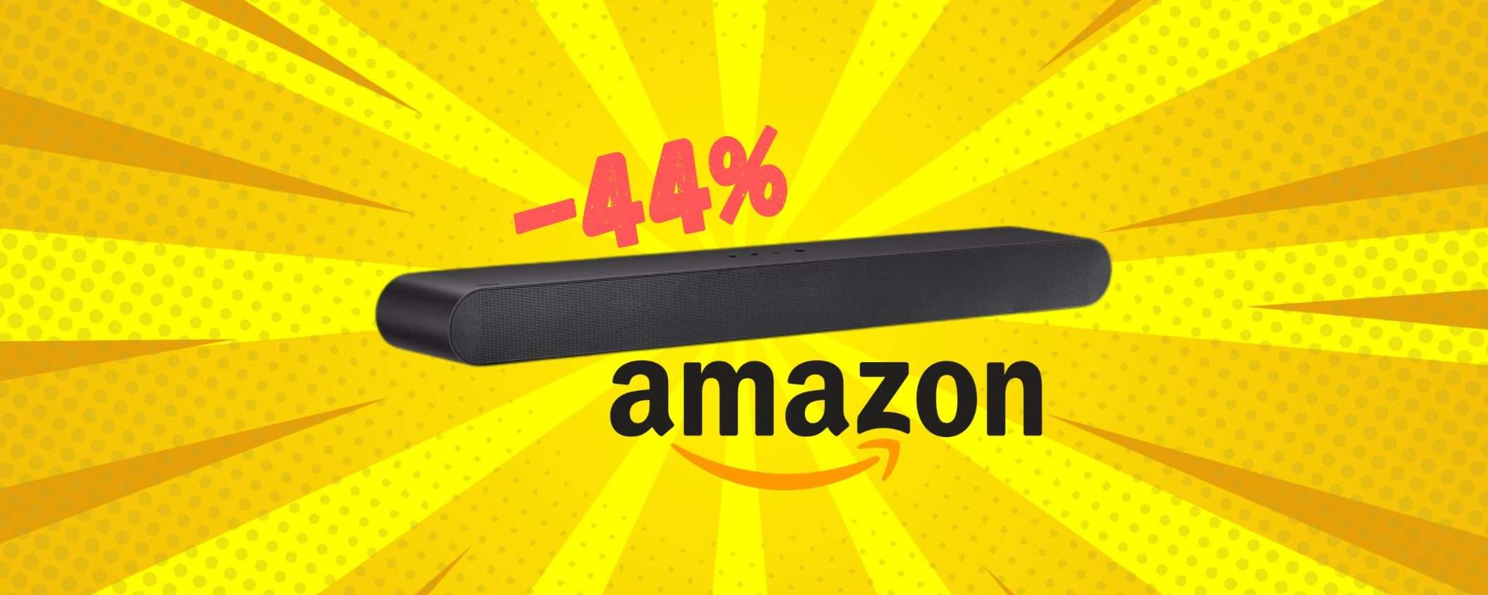 Soundbar Samsung: OFFERTA BOMBA di Amazon, ora al 44%