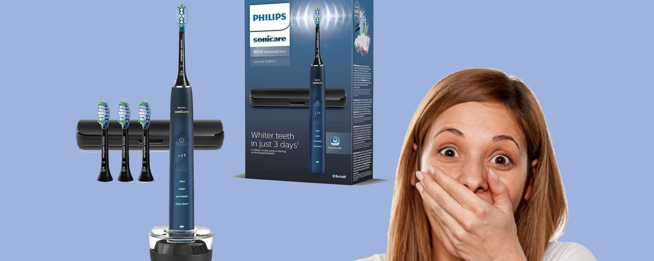 Spazzolino elettrico Philips Sonicare (4 testine): sconto top del 32%