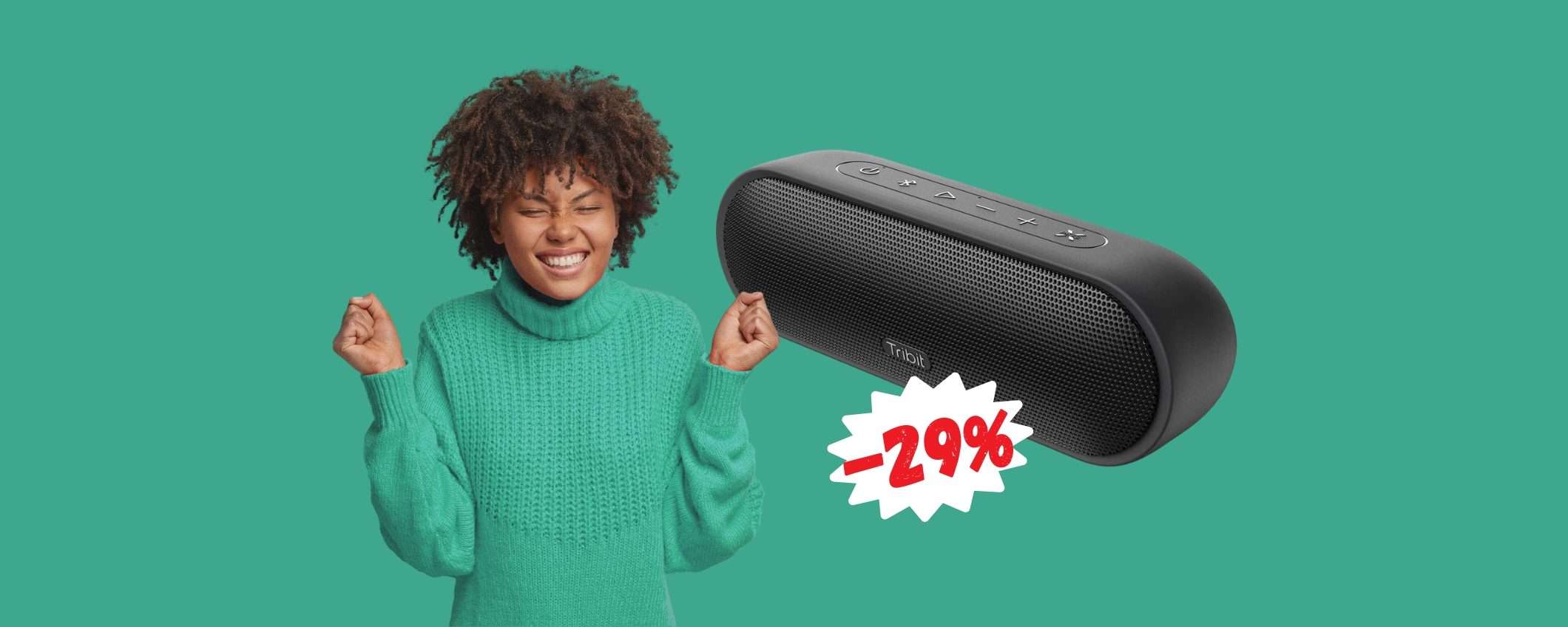 Speaker Bluetooth da 24W impermeabile a MENO di 60€