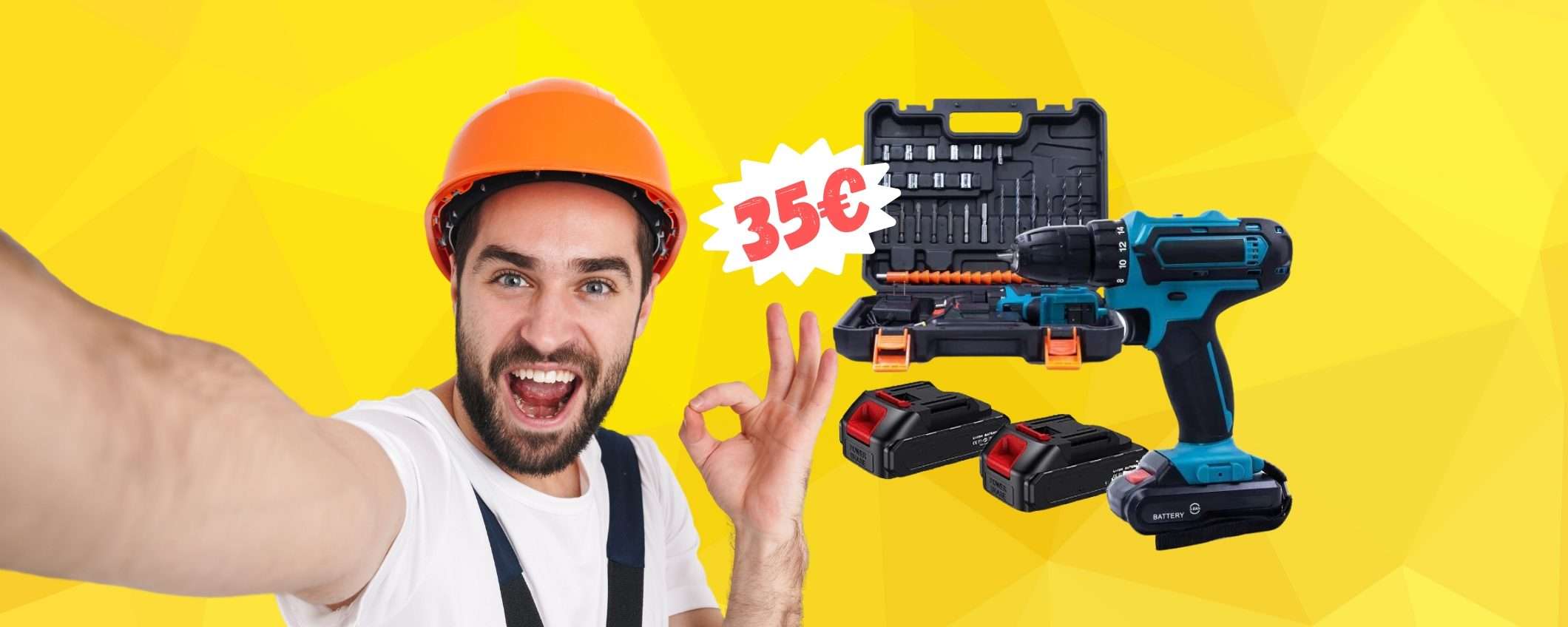 Super OFFERTA eBay per questo trapano avvitatore, ora solo 35€