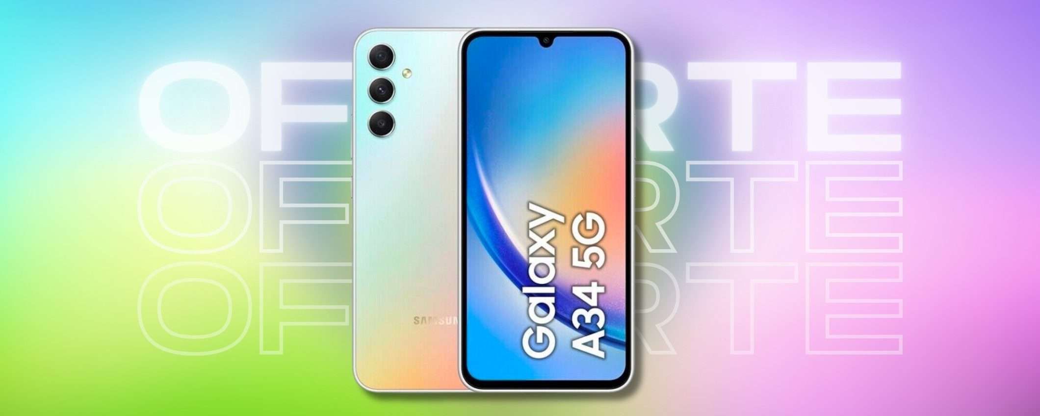 Samsung Galaxy A34 5G per 0 problemi di spazio: 256GB, prezzo più BASSO