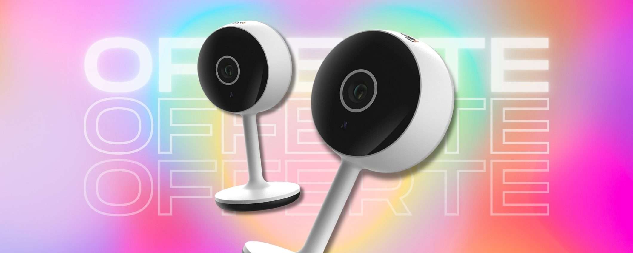 Telecamera WiFi di DESIGN, casa al sicuro e qualità eccezionale (19€)