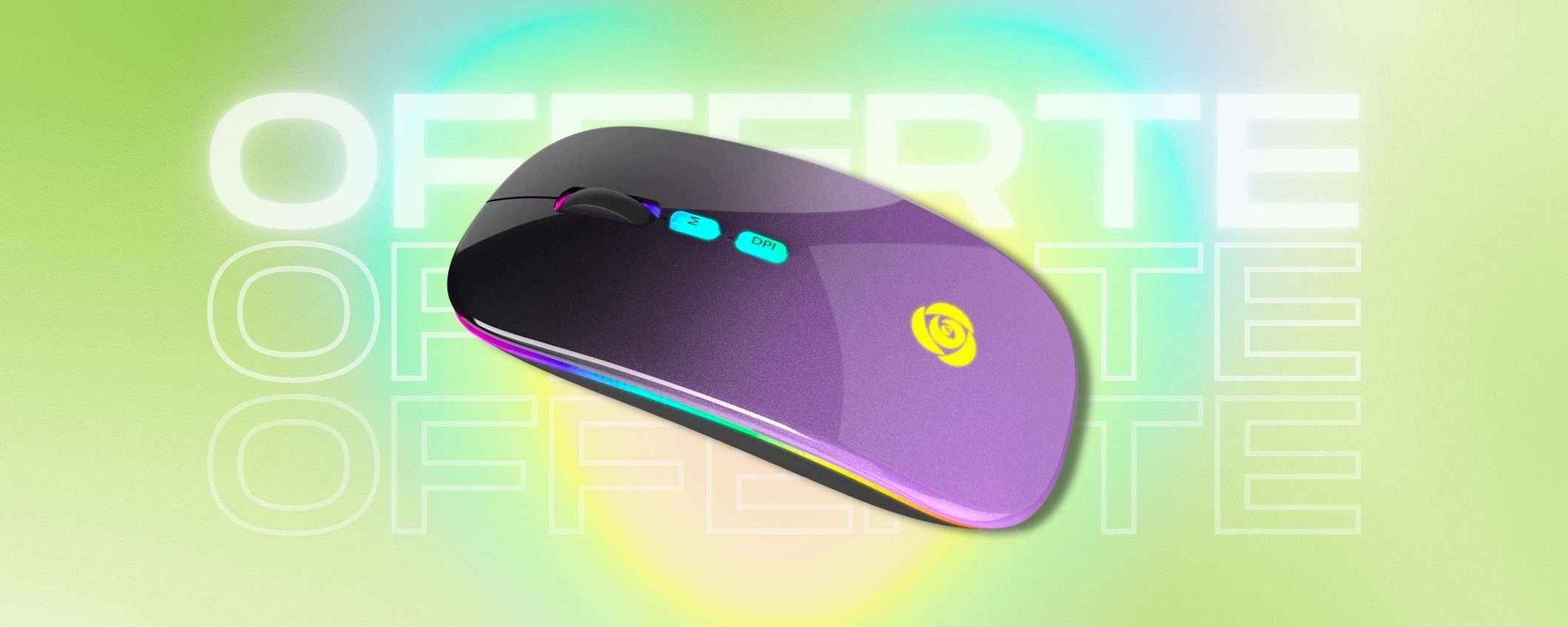 Mouse wireless AMBIDESTRO dalla doppia connettività: a 8€ è un regalo