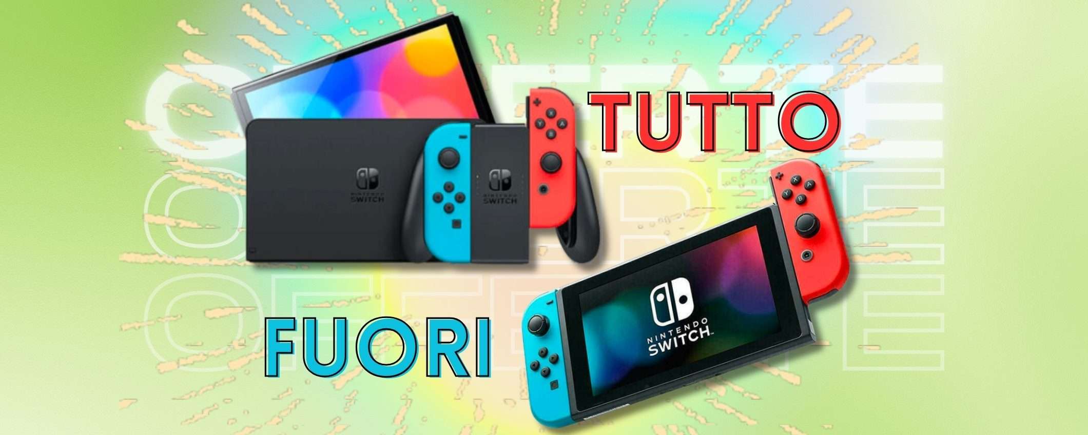 Nintendo Switch OLED e classica, prezzi FUORI TUTTO con codice eBay