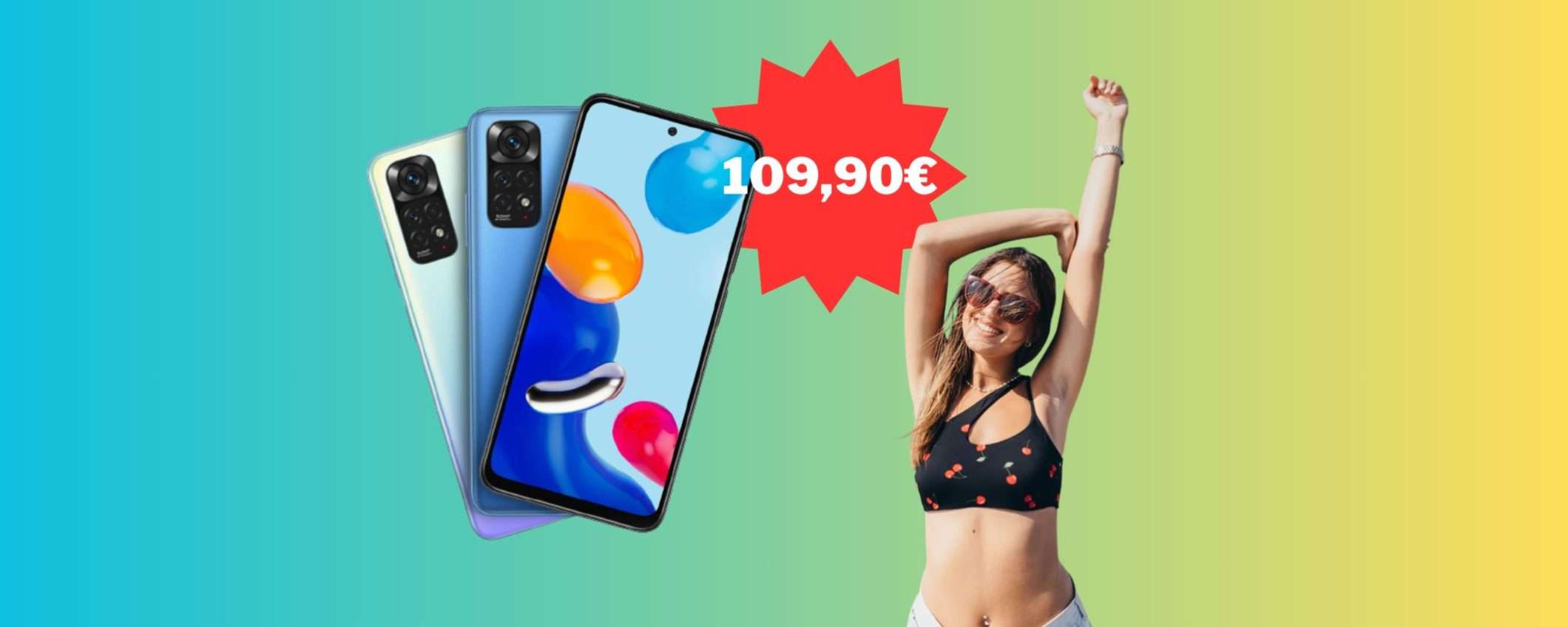 Xiaomi Redmi Note 11 in offerta a 109,90 euro sul Mi Store