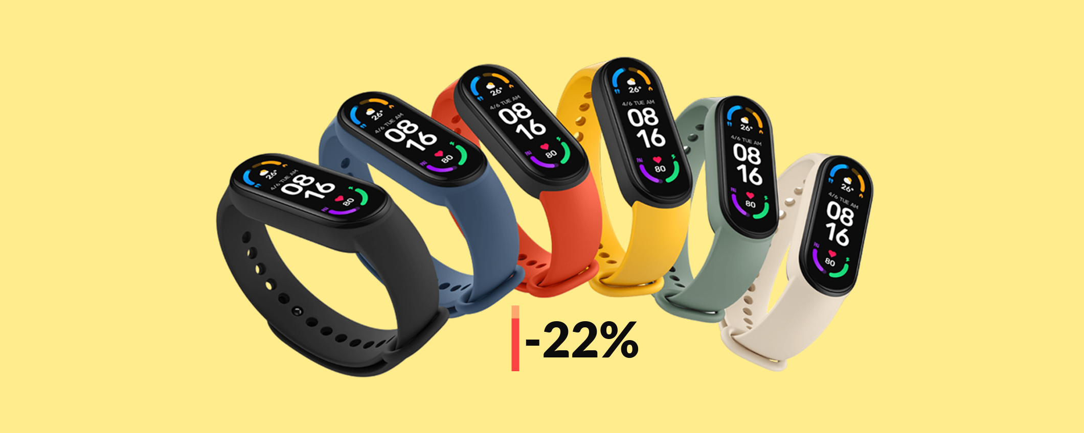 Xiaomi Smart Band 6 con Alexa: oggi può essere tua a soli 34€