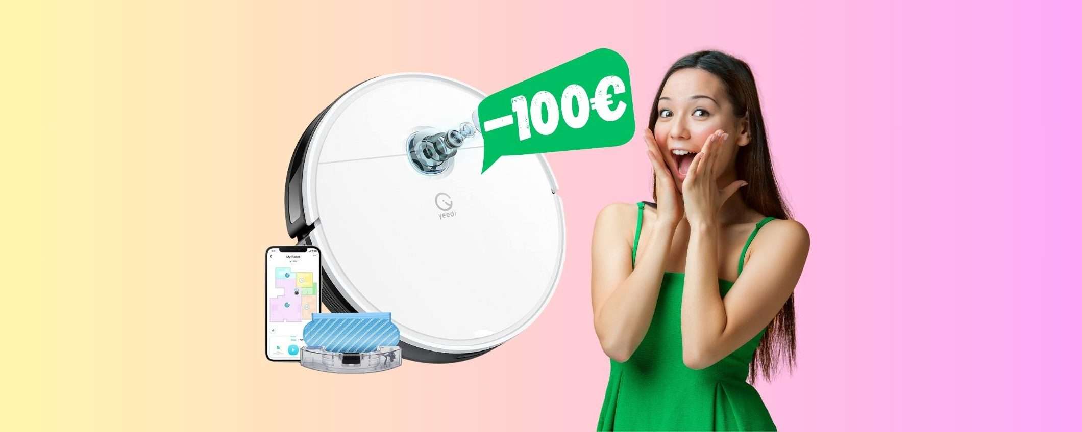 Yeedi vac Max: il robot aspira e lava pavimenti in SCONTO di 100€