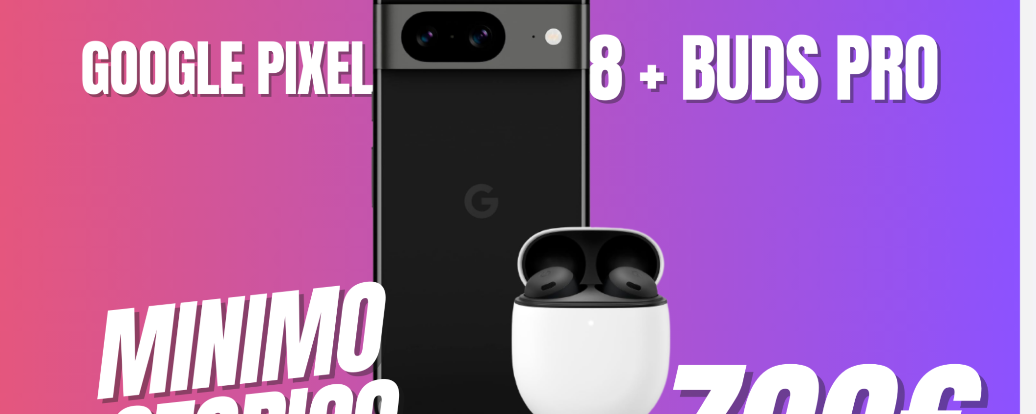 Il nuovissimo Google Pixel 8 è già in sconto insieme agli auricolari Pixel Buds Pro!