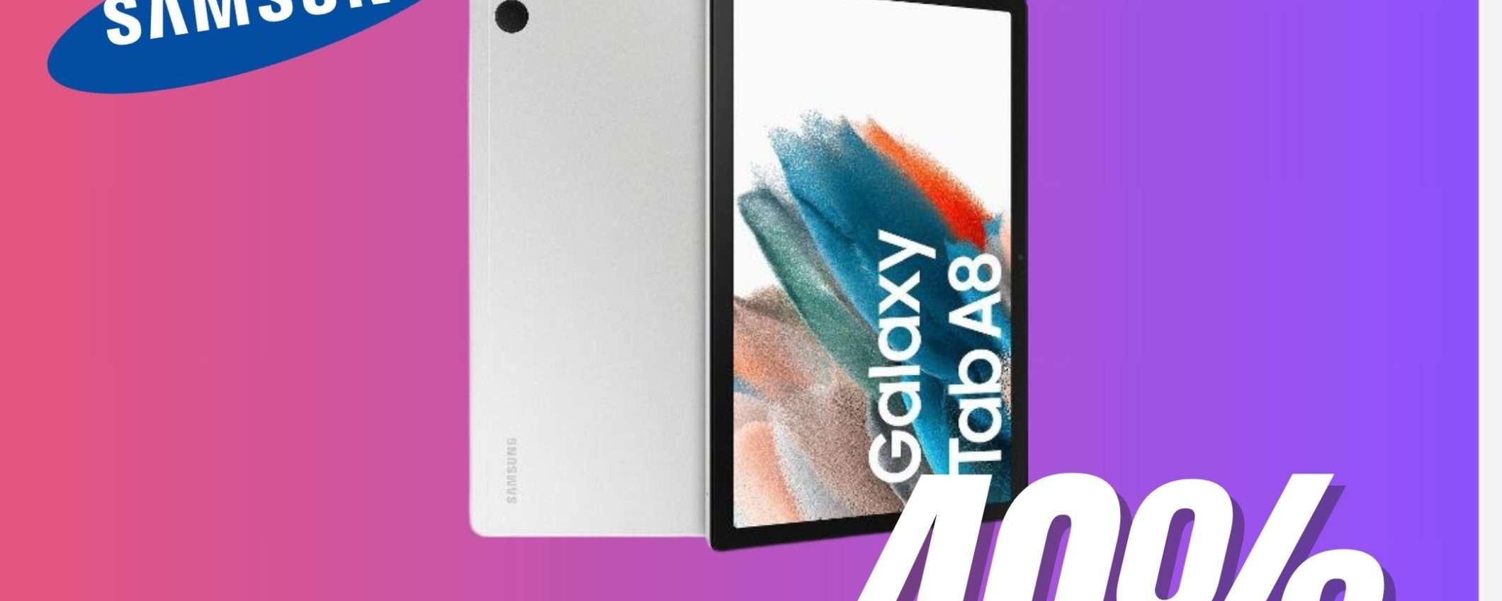 Il tablet SAMSUNG raggiunge il MINIMO STORICO grazie a questo sconto del 40%!