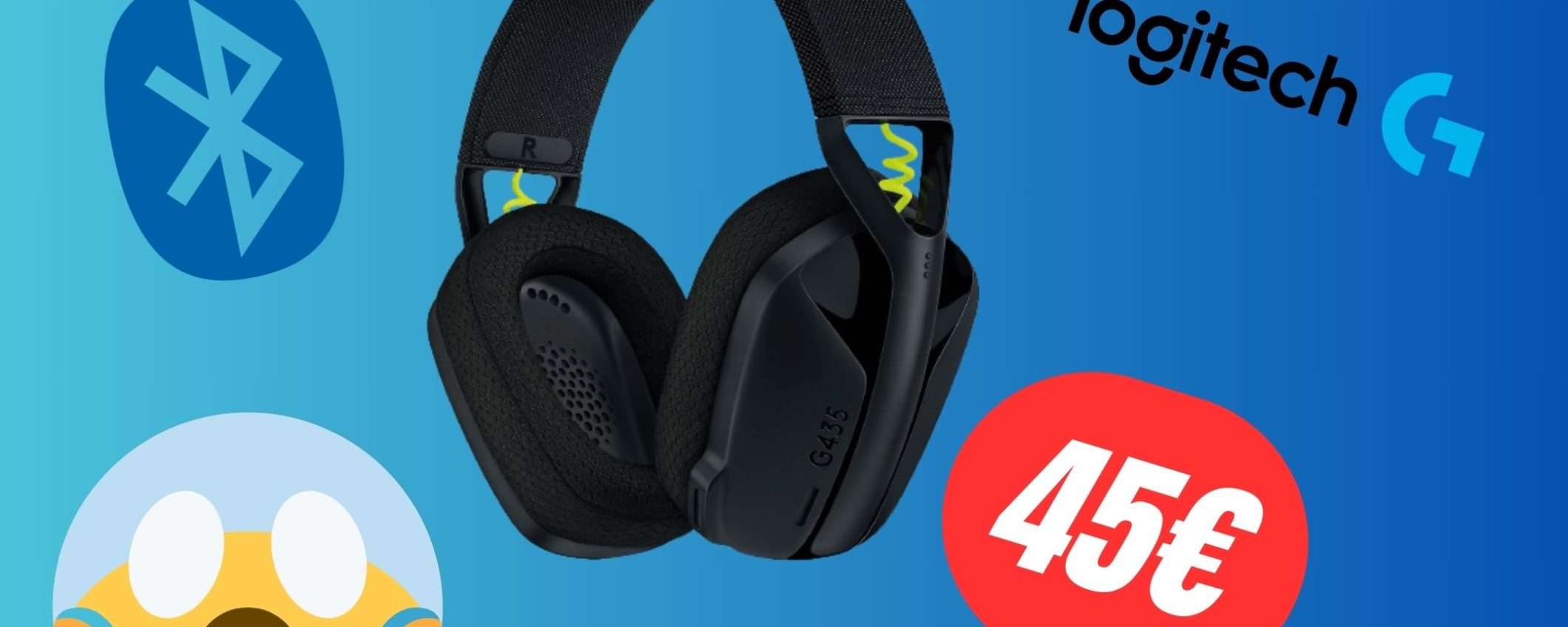 Le Cuffie da gaming Wireless di Logitech CROLLANO del 48%!