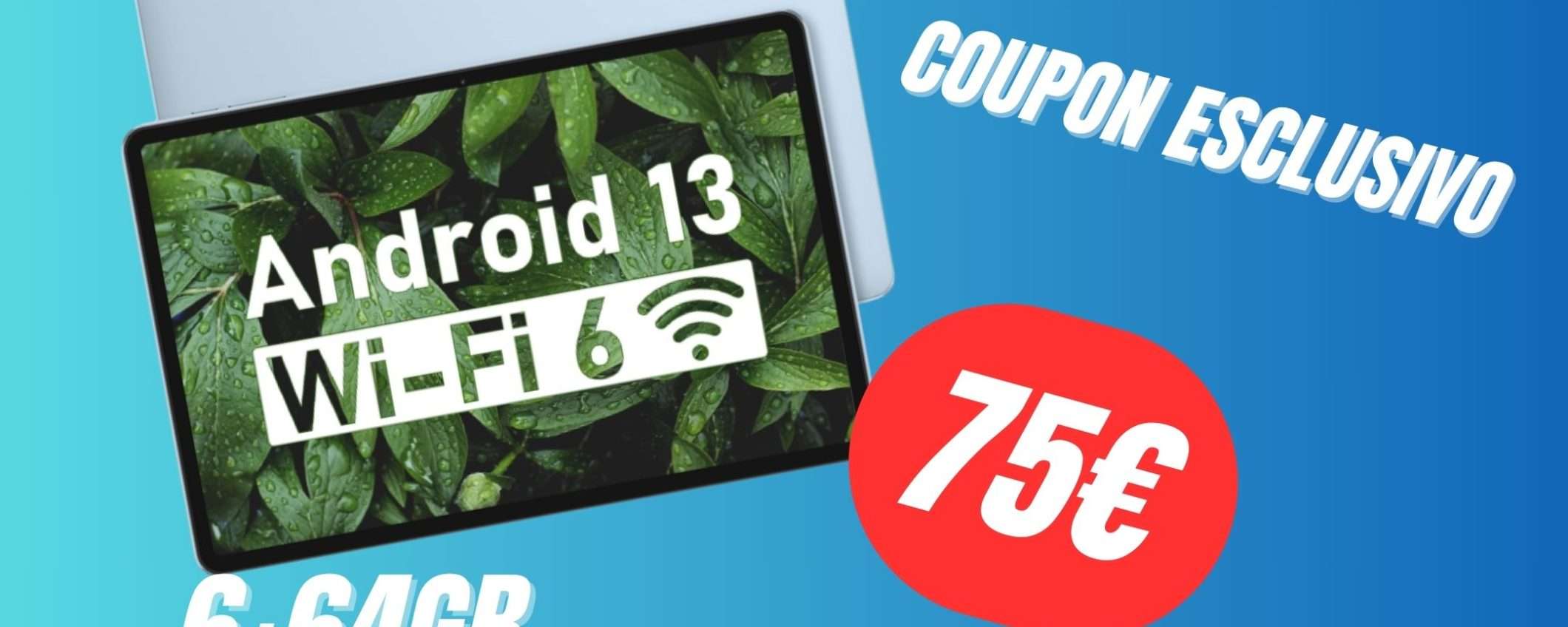 Tablet Android con 6GB di Ram e 64GB di Memoria a soli 79,99€ grazie al COUPON ESCLUSIVO!