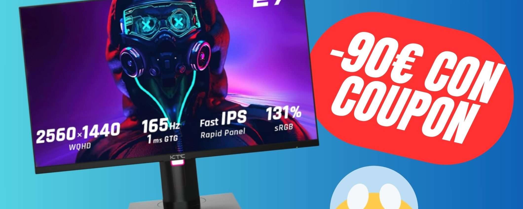 COUPON da 90€ per questo Monitor da Gaming (2K e 165Hz)!