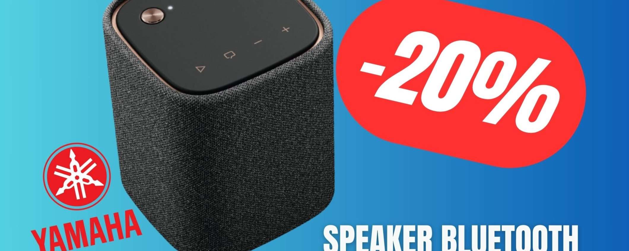 Il bellissimo Speaker Bluetooth di Yamaha CROLLA del 20% su Amazo,!