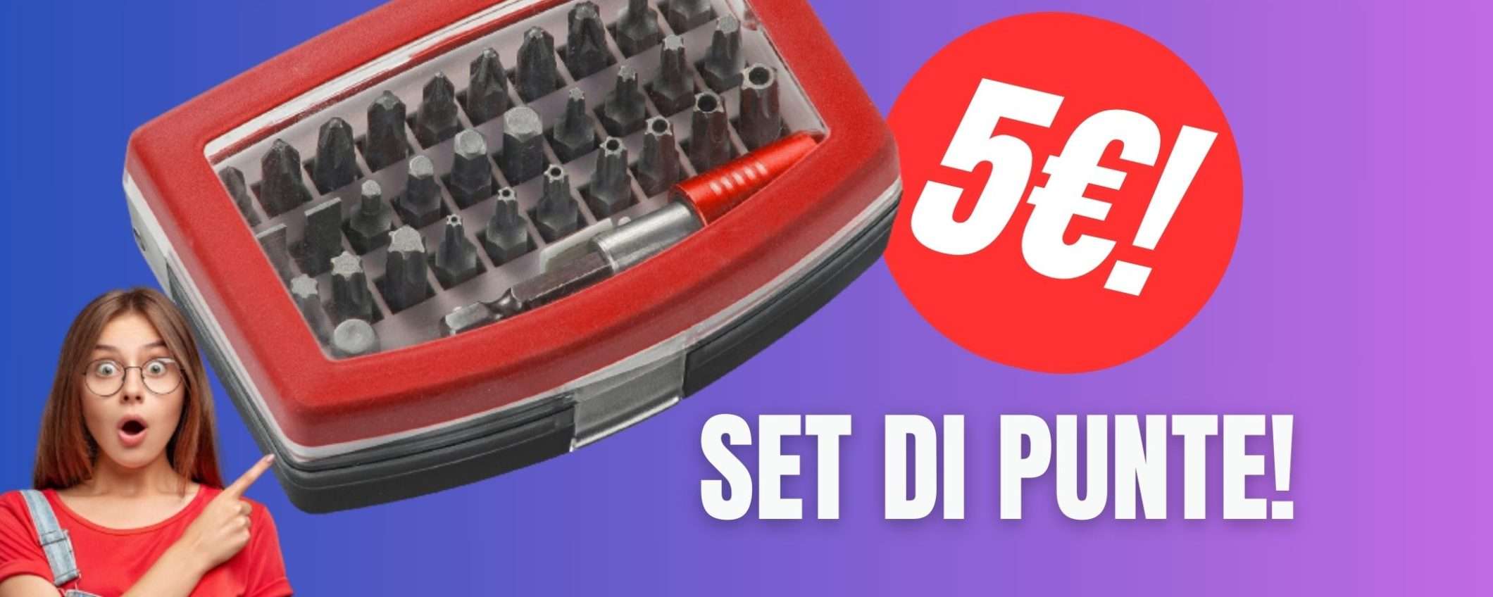 Il Set di Punte di alta qualità scende al MINIMO STORICO (Solo 5€!)