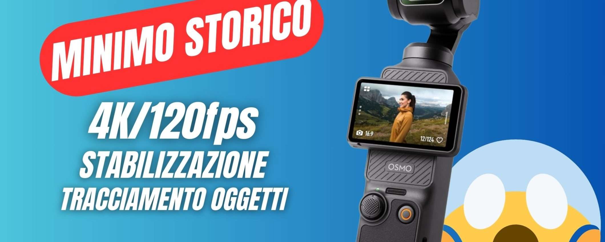 La Videocamera Iper-Tecnologica DJI Osmo Pocket 3 al MINIMO STORICO su Amazon!