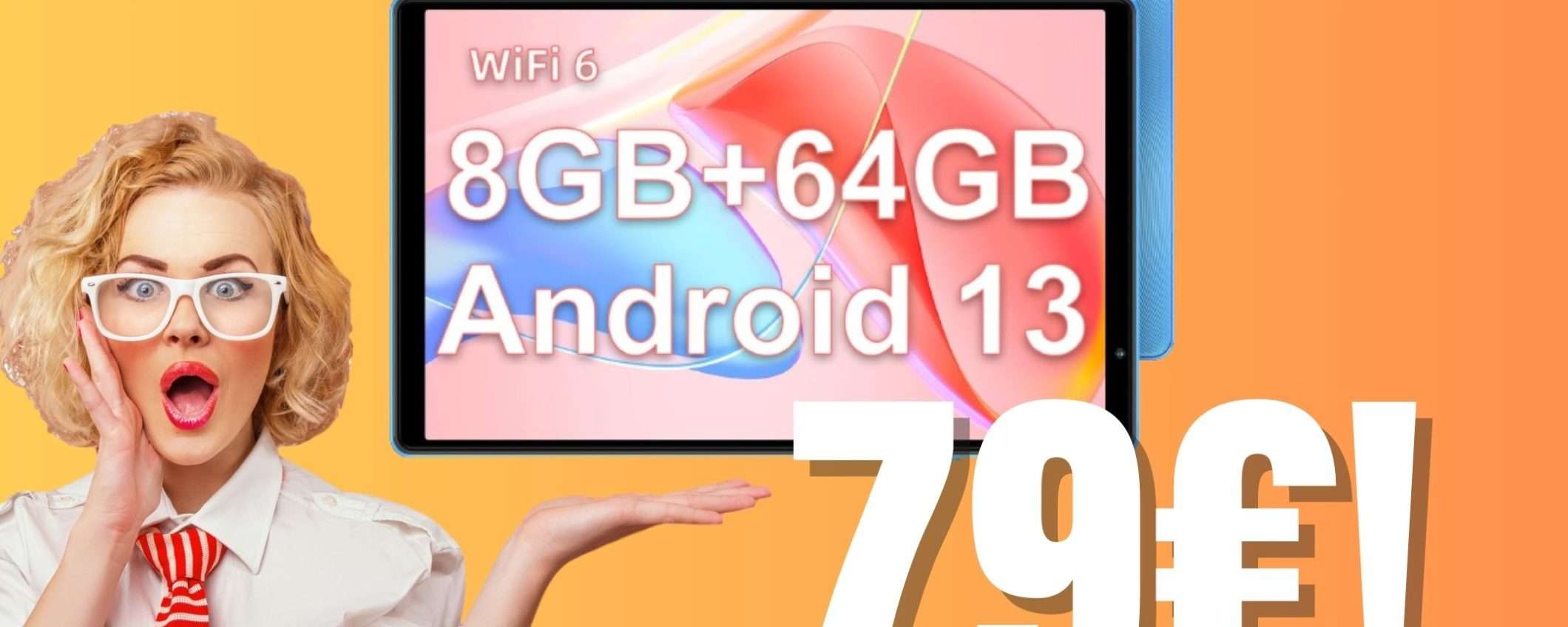 Tablet con 8GB di RAM e 64GB di memoria a 79€ grazie a questo COUPON!