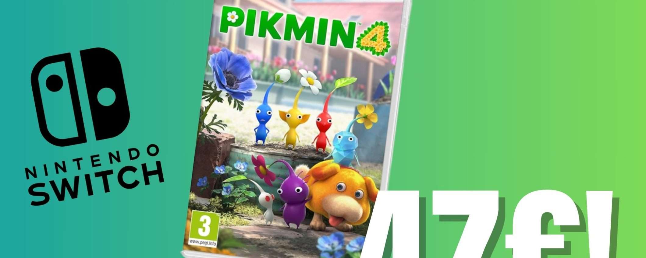 Pikmin 4 per Nintendo Switch crolla di prezzo grazie al Coupon GENIALE