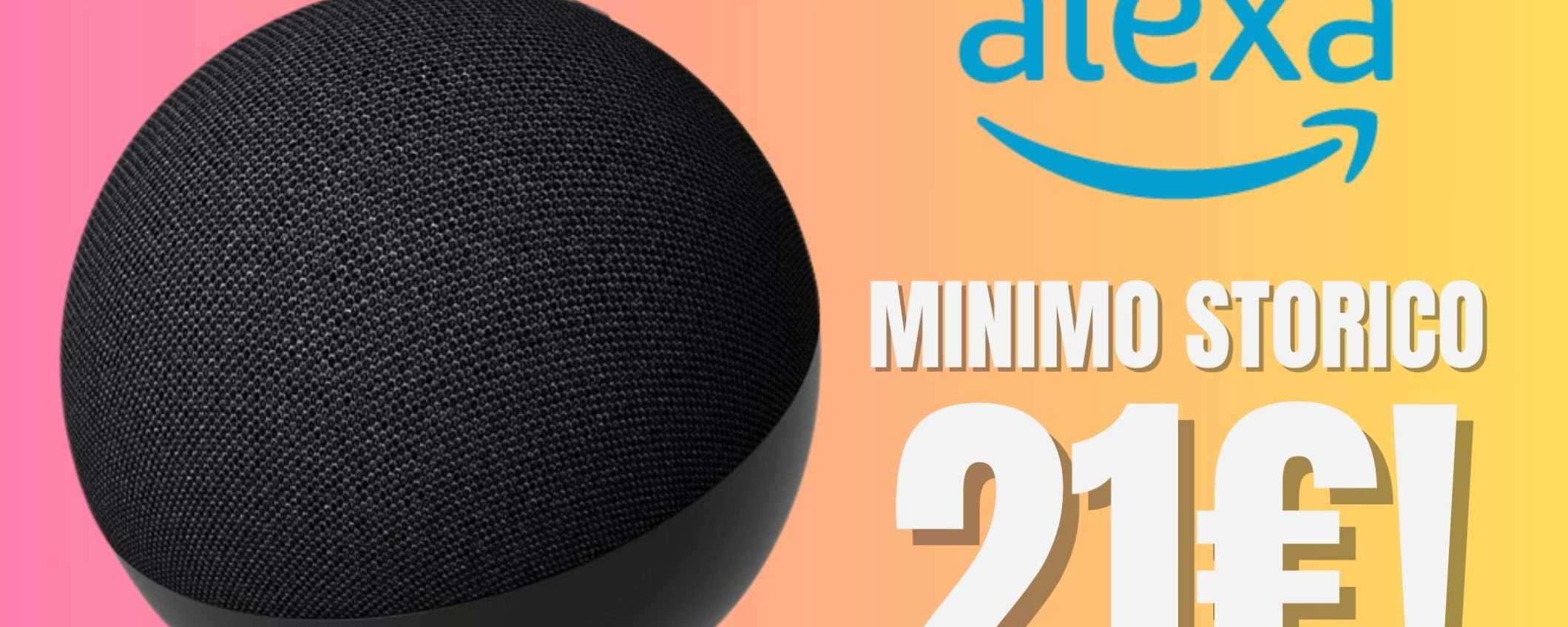 Ottieni Alexa al MINIMO STORICO grazie a questo sconto su Echo Dot (21€!)