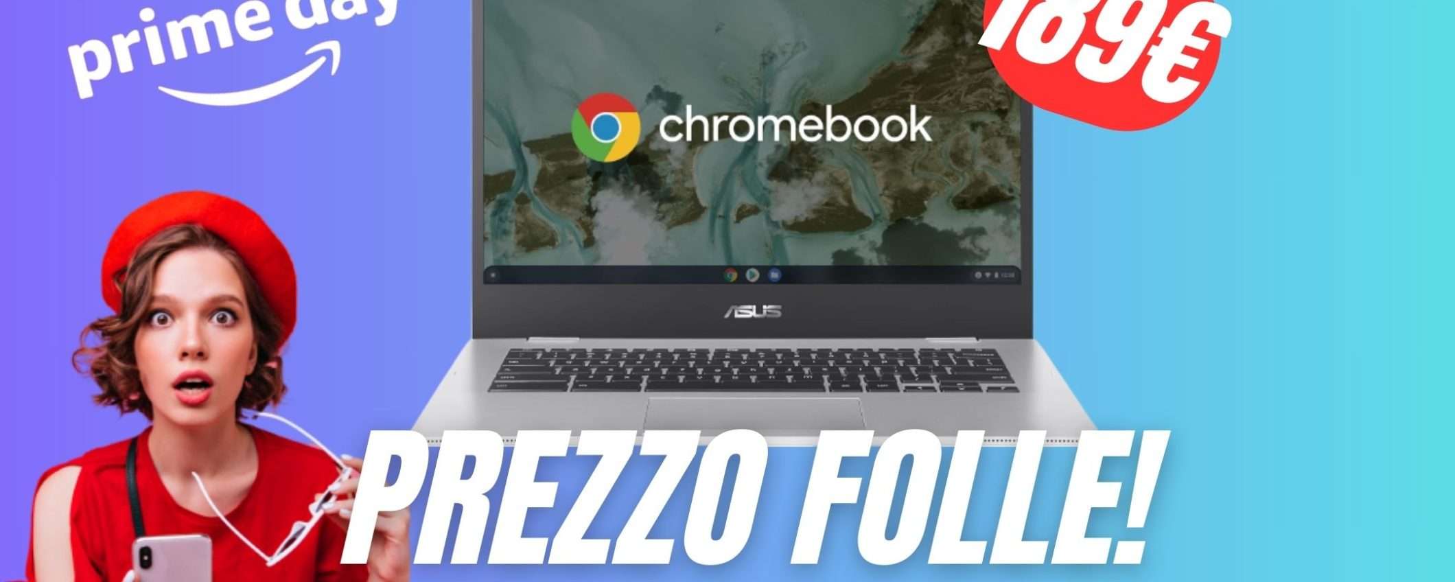 Questo ASUS Chromebook a soli 189€ è il portatile perfetto a questo prezzo!