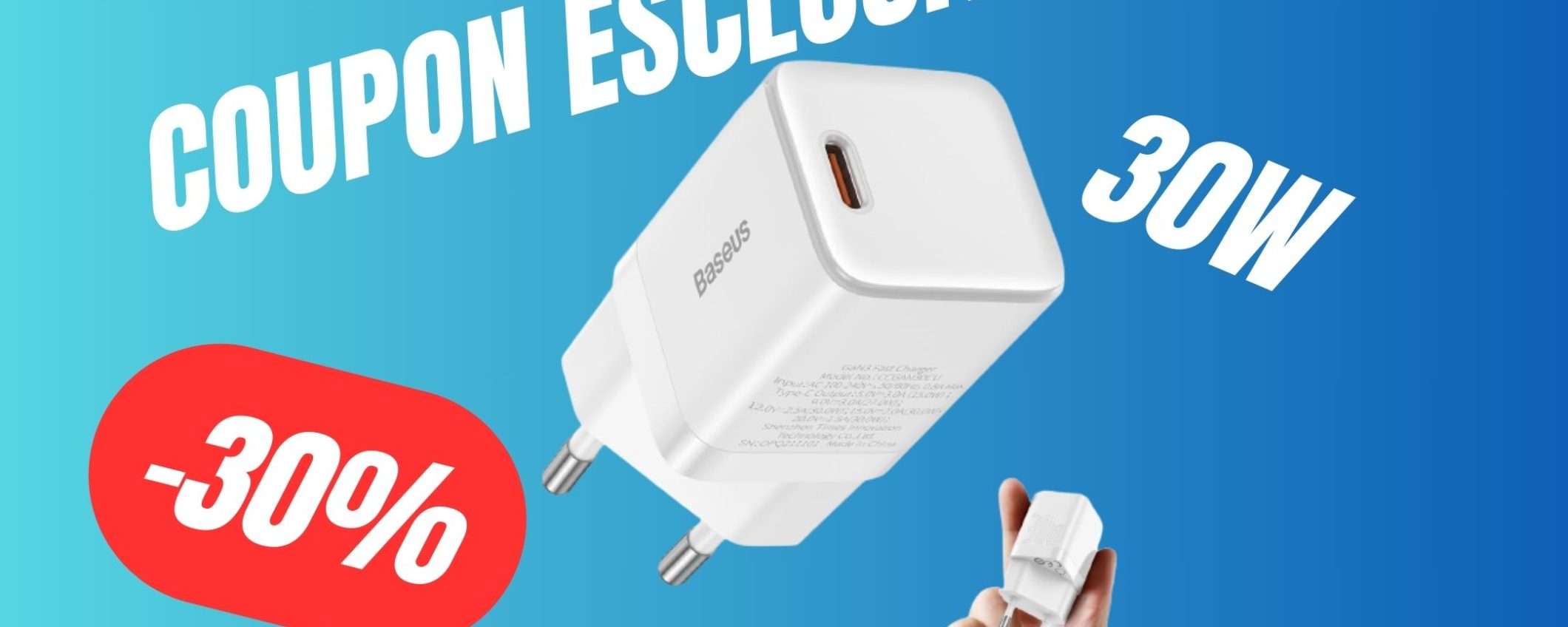 Caricabatterie Premium a soli 14€ grazie al COUPON ESCLUSIVO! (30W)