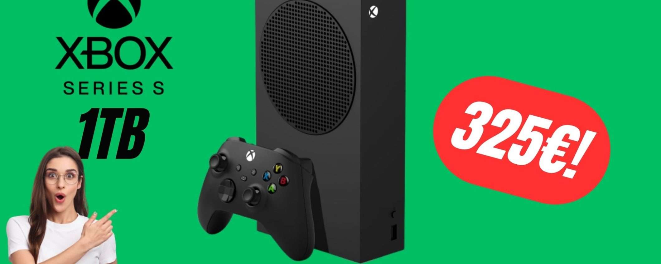 Xbox Series S in Nero sfiora il MINIMO STORICO su Amazon